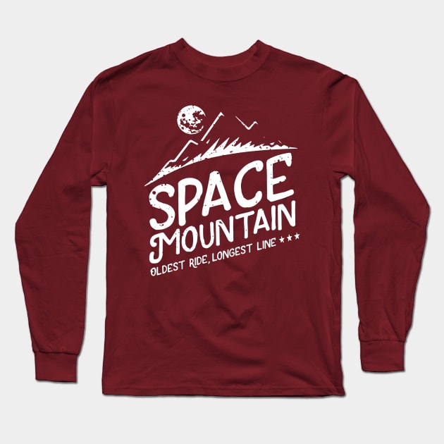 Space Mountain Long Sleeve T-Shirt by portraiteam